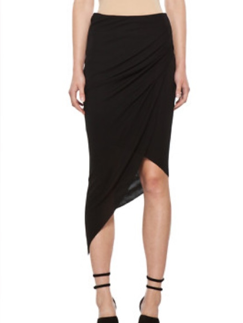 Helmut Lang Helix Asymmetrical Drape Skirt